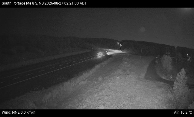 Web Cam image of South Portage (NB Highway 8)