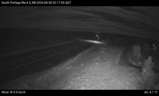 Web Cam image of South Portage (NB Highway 8)