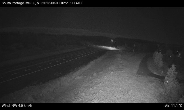 Web Cam image of South Portage (NB Highway 8)