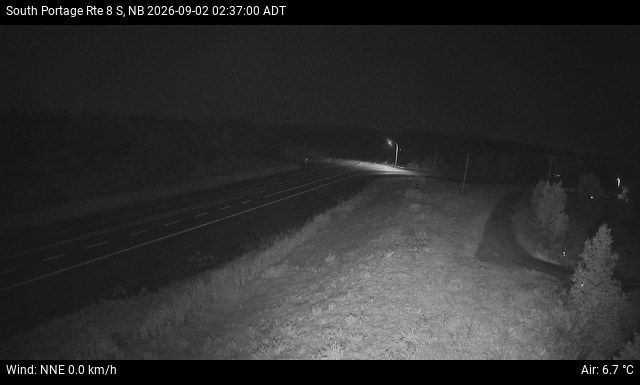 Web Cam image of South Portage (NB Highway 8)