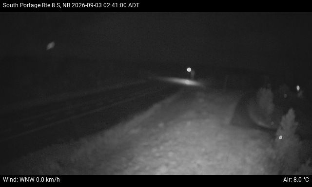 Web Cam image of South Portage (NB Highway 8)