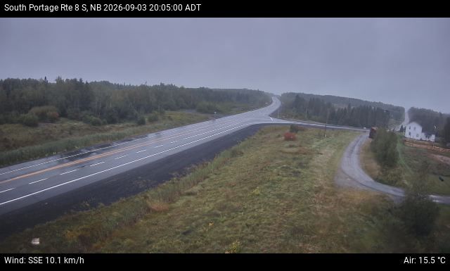 Web Cam image of South Portage (NB Highway 8)