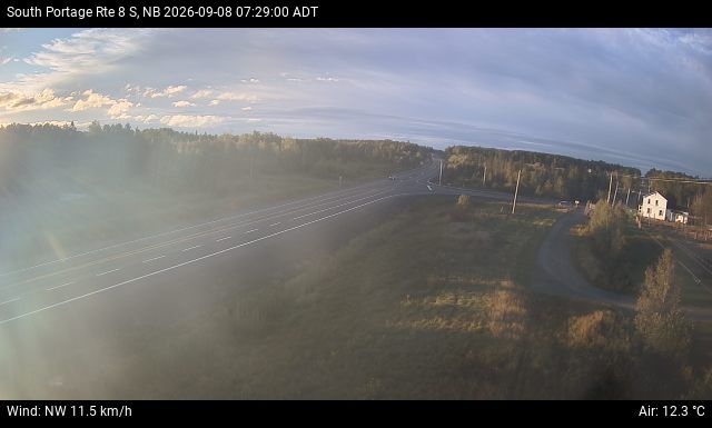 Web Cam image of South Portage (NB Highway 8)