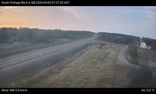 Web Cam image of South Portage (NB Highway 8)
