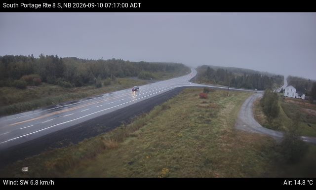 Web Cam image of South Portage (NB Highway 8)