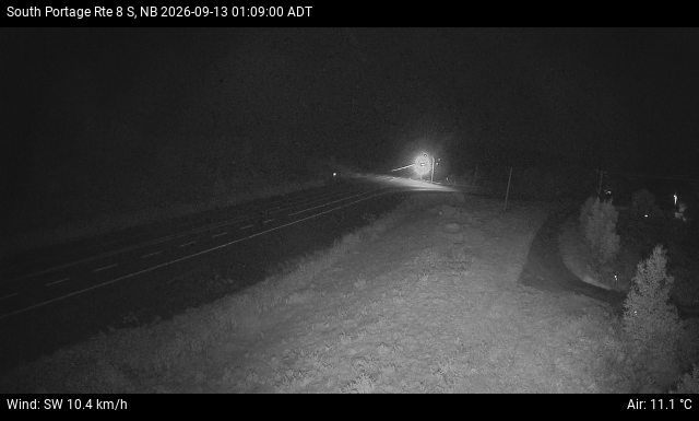 Web Cam image of South Portage (NB Highway 8)