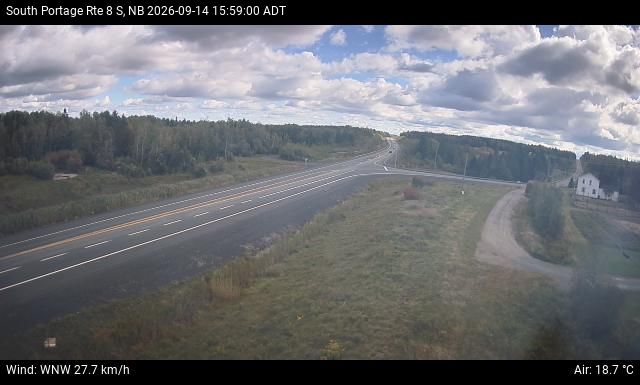 Web Cam image of South Portage (NB Highway 8)