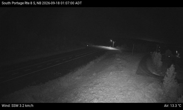 Web Cam image of South Portage (NB Highway 8)