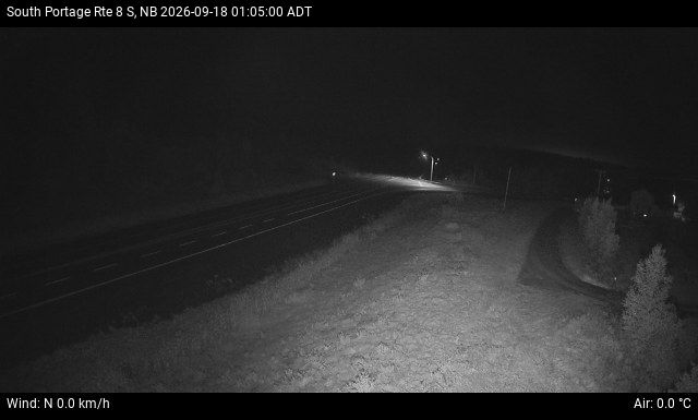 Web Cam image of South Portage (NB Highway 8)