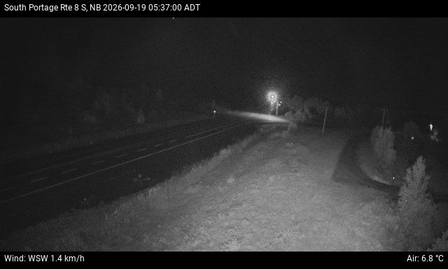Web Cam image of South Portage (NB Highway 8)