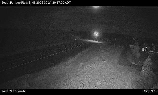 Web Cam image of South Portage (NB Highway 8)