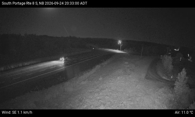 Web Cam image of South Portage (NB Highway 8)