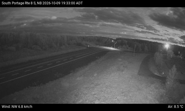 Web Cam image of South Portage (NB Highway 8)
