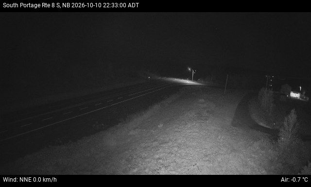 Web Cam image of South Portage (NB Highway 8)