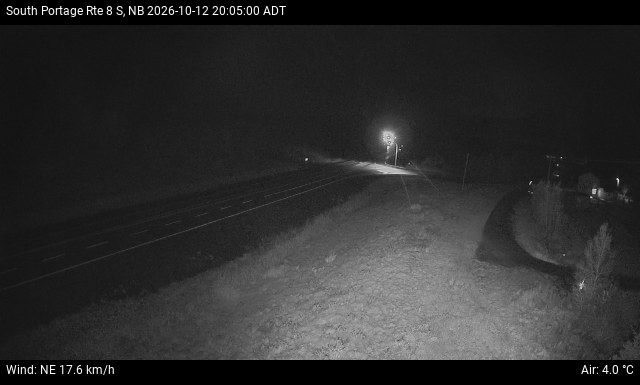 Web Cam image of South Portage (NB Highway 8)