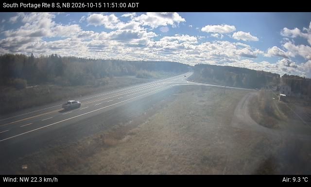 Web Cam image of South Portage (NB Highway 8)