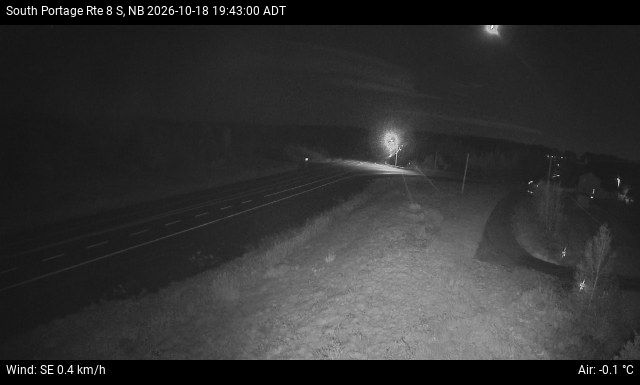Web Cam image of South Portage (NB Highway 8)