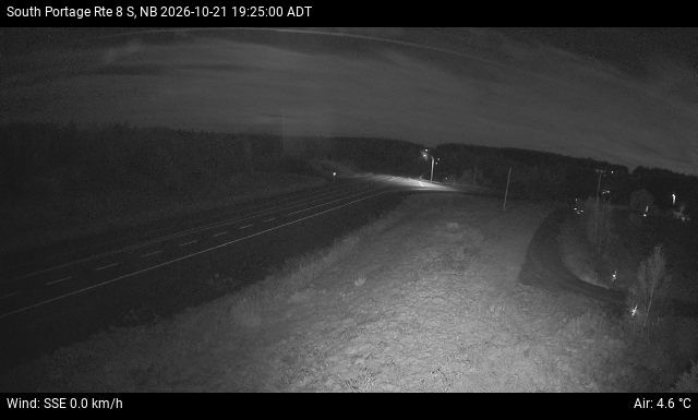 Web Cam image of South Portage (NB Highway 8)
