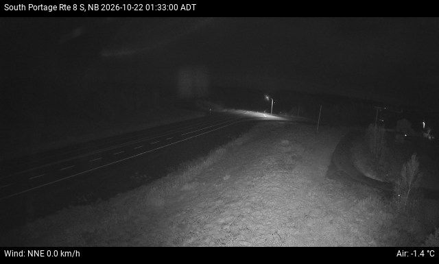 Web Cam image of South Portage (NB Highway 8)