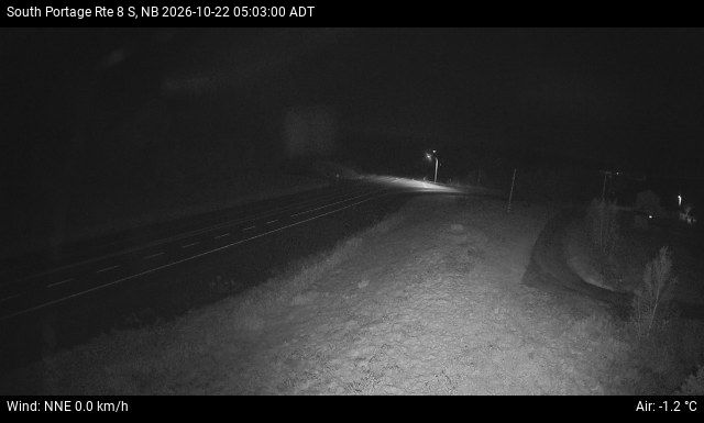 Web Cam image of South Portage (NB Highway 8)