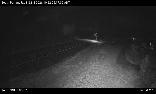 Web Cam image of South Portage (NB Highway 8)