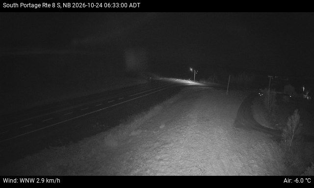 Web Cam image of South Portage (NB Highway 8)