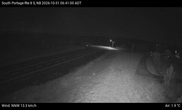 Web Cam image of South Portage (NB Highway 8)