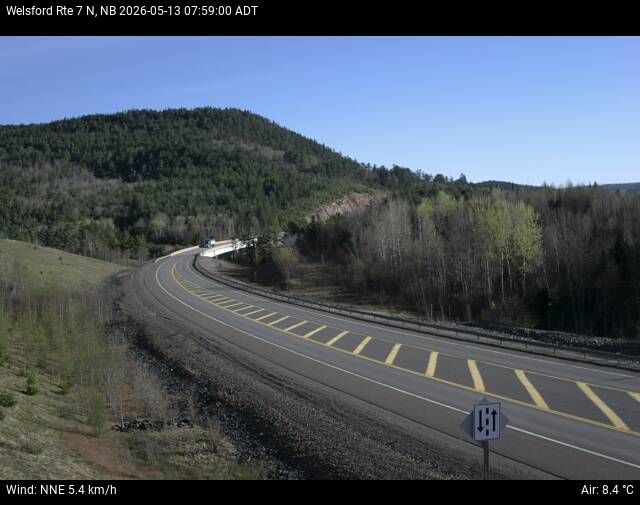 Web Cam image of Welsford (NB Highway 7)