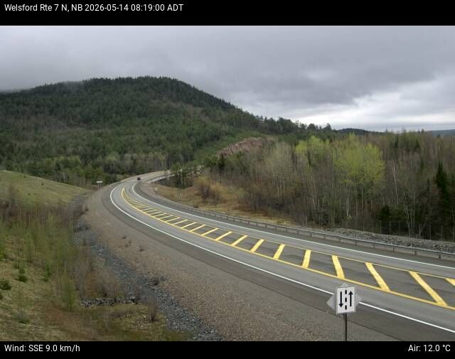 Web Cam image of Welsford (NB Highway 7)