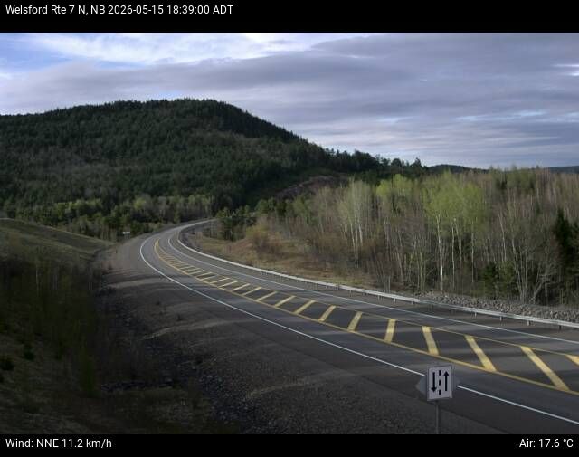 Web Cam image of Welsford (NB Highway 7)