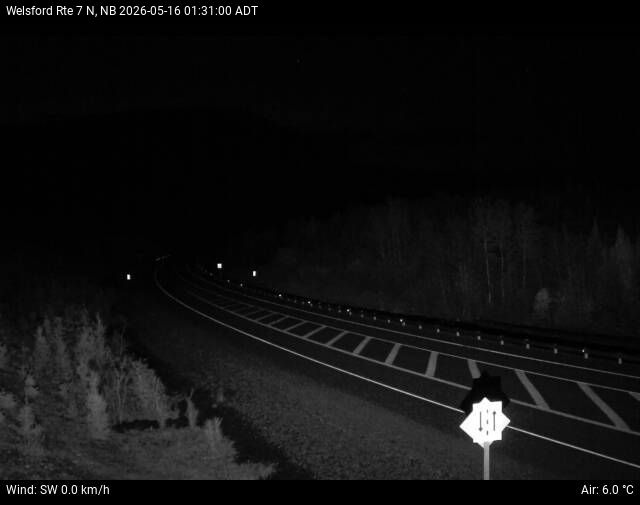 Web Cam image of Welsford (NB Highway 7)