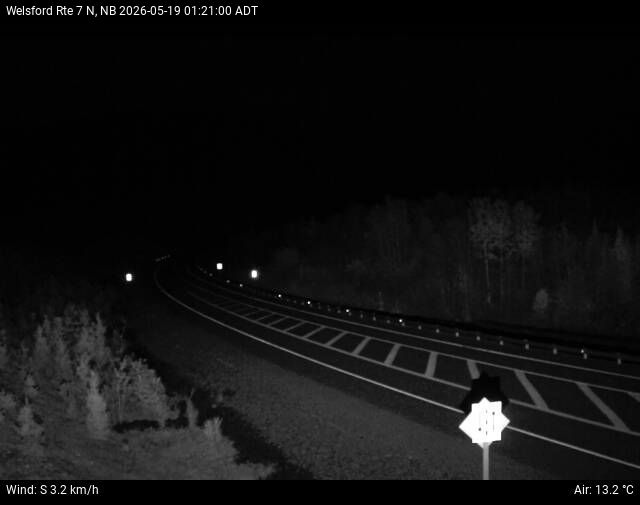 Web Cam image of Welsford (NB Highway 7)