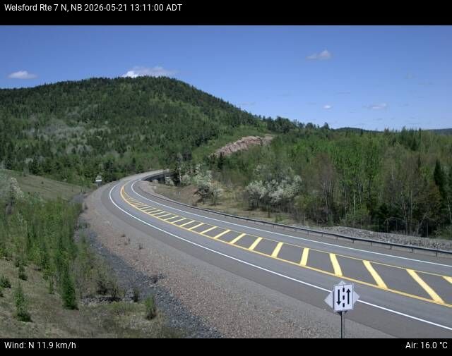 Web Cam image of Welsford (NB Highway 7)