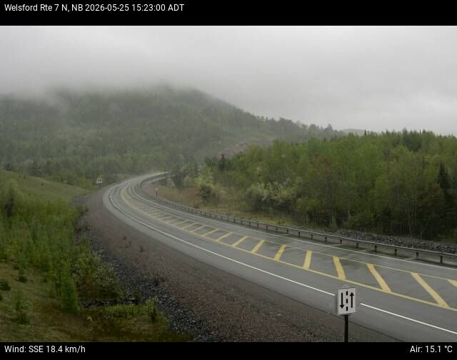 Web Cam image of Welsford (NB Highway 7)