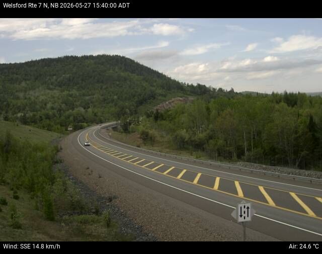 Web Cam image of Welsford (NB Highway 7)