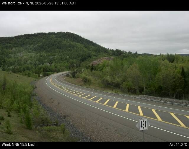 Web Cam image of Welsford (NB Highway 7)