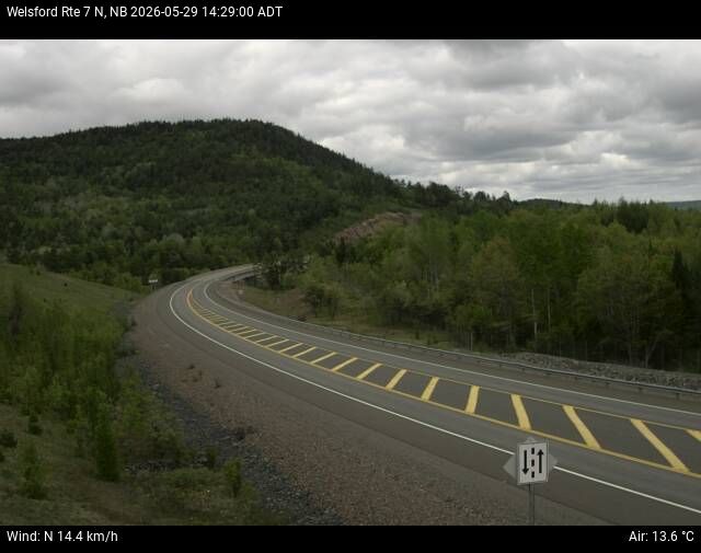 Web Cam image of Welsford (NB Highway 7)