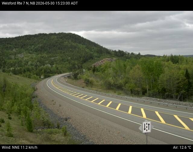 Web Cam image of Welsford (NB Highway 7)