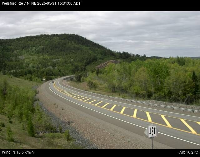 Web Cam image of Welsford (NB Highway 7)