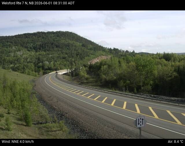 Web Cam image of Welsford (NB Highway 7)