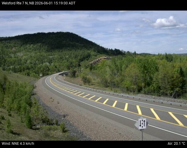 Web Cam image of Welsford (NB Highway 7)