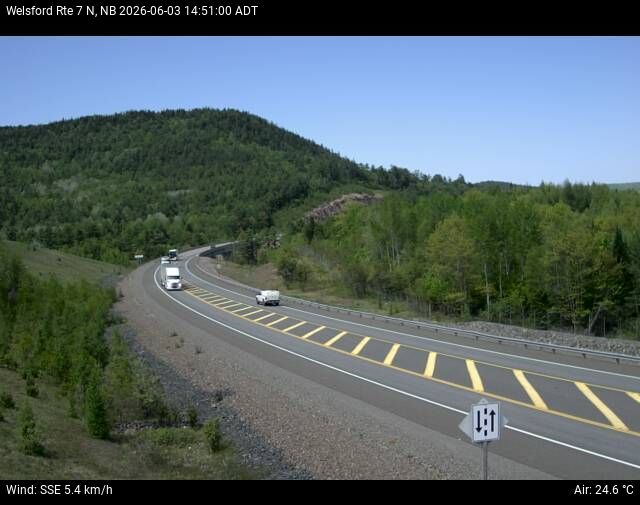Web Cam image of Welsford (NB Highway 7)