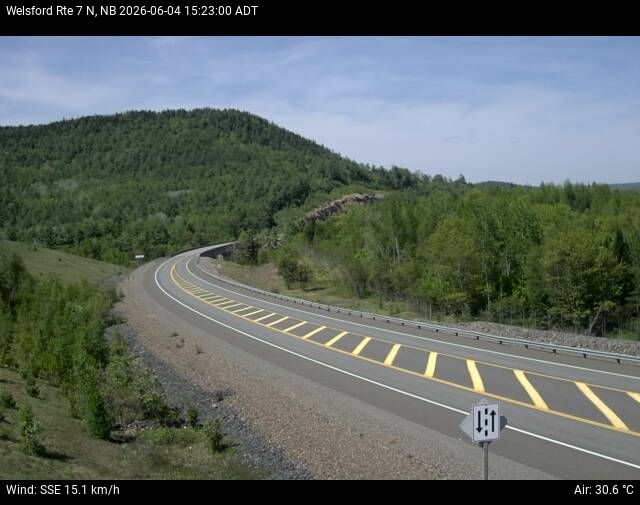 Web Cam image of Welsford (NB Highway 7)