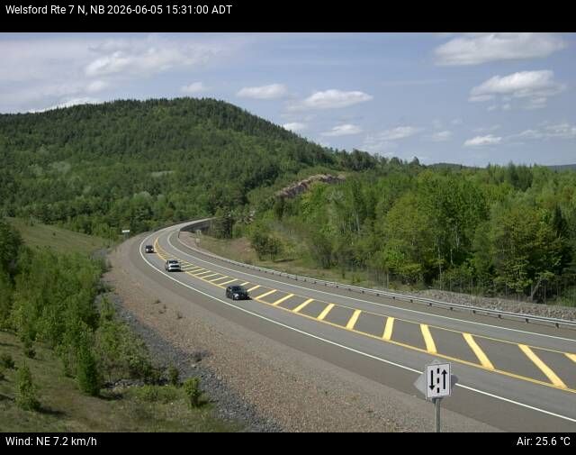 Web Cam image of Welsford (NB Highway 7)