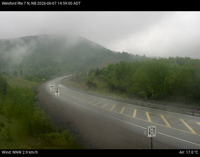 Web Cam image of Welsford (NB Highway 7)