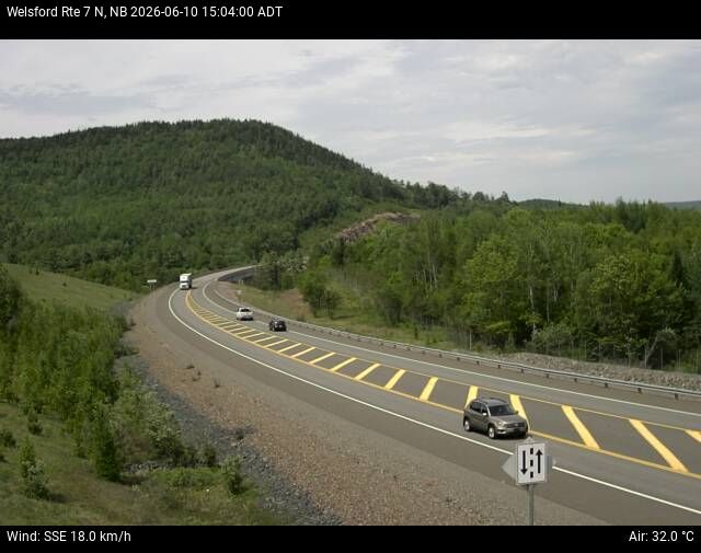 Web Cam image of Welsford (NB Highway 7)