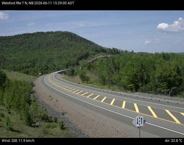 Web Cam image of Welsford (NB Highway 7)