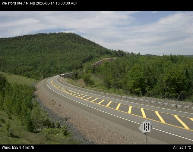 Web Cam image of Welsford (NB Highway 7)