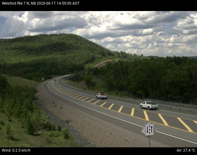 Web Cam image of Welsford (NB Highway 7)
