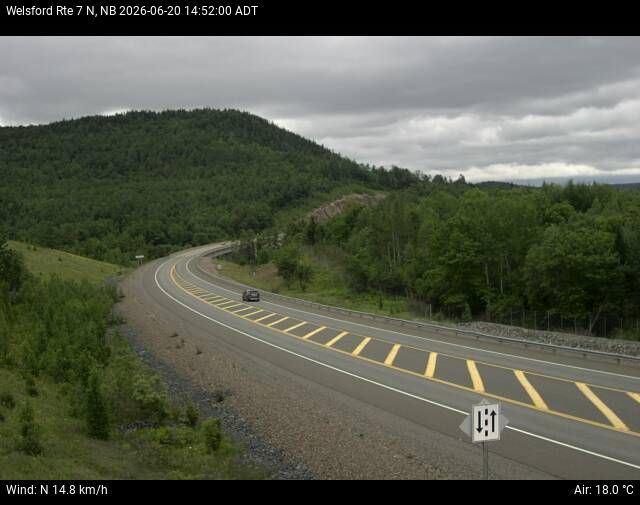 Web Cam image of Welsford (NB Highway 7)